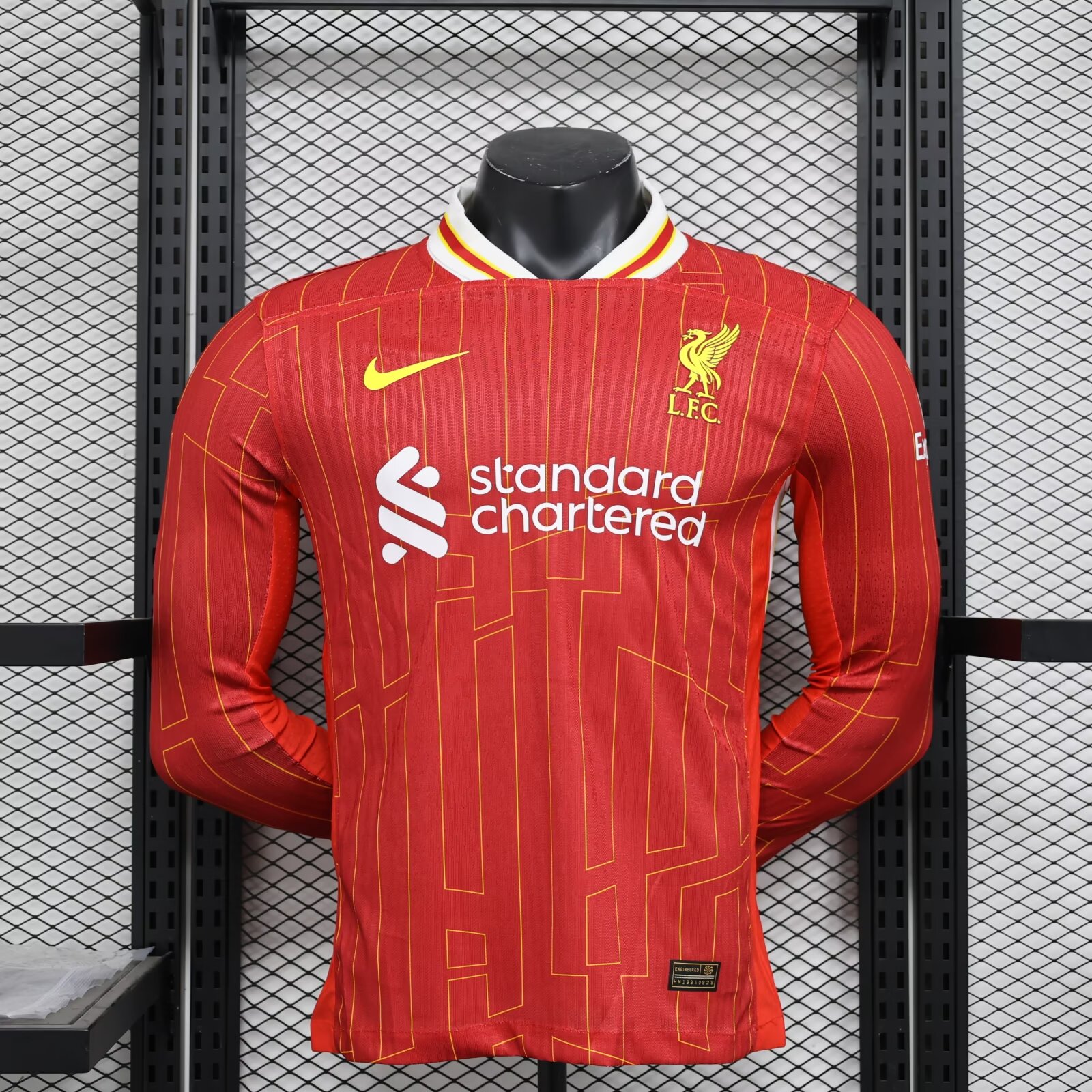 2024/2025 Player Version Long Sleeve Liverpool Home Football Shirt 1:1 Thai Quality