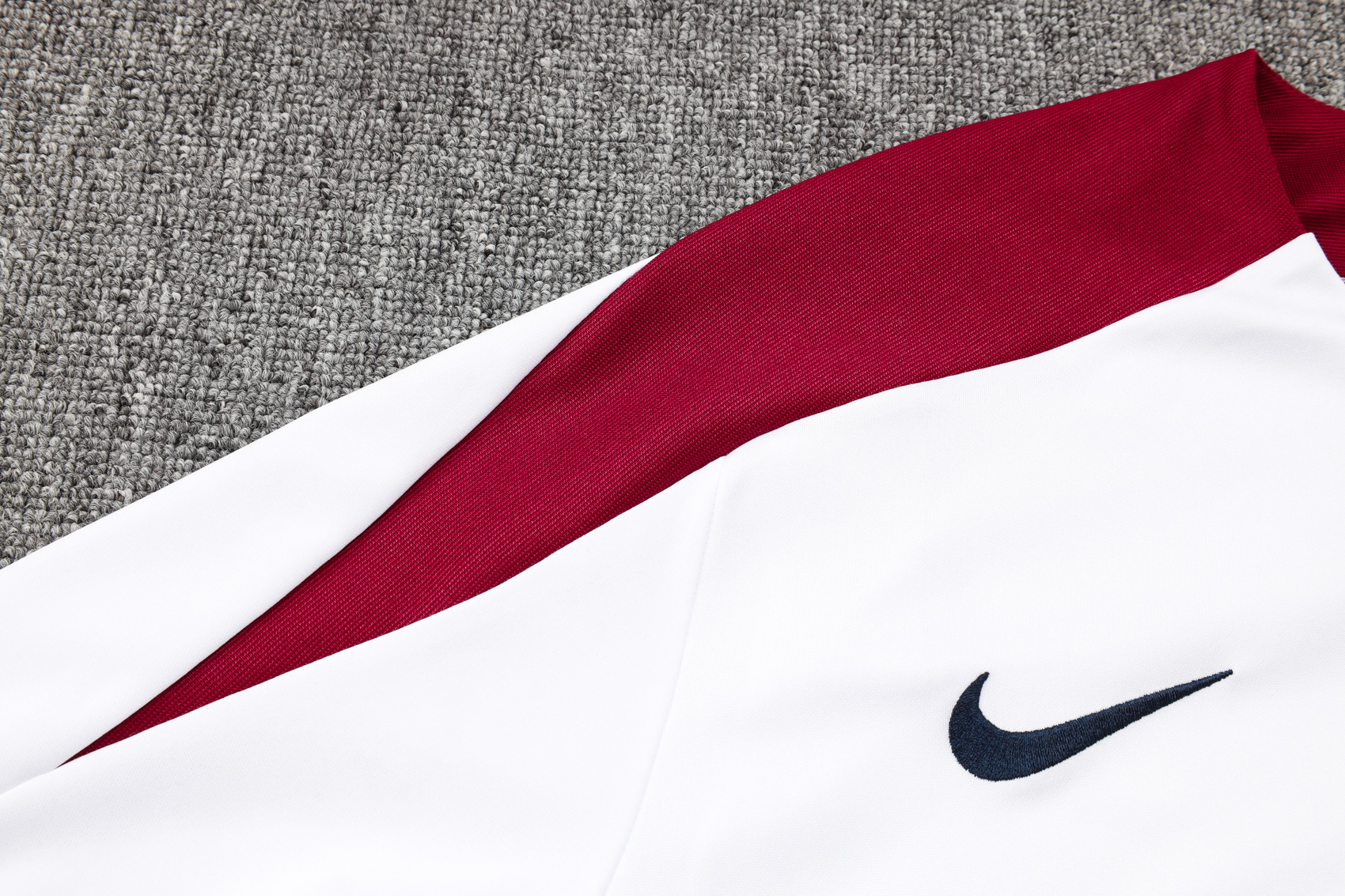 2024/2025 England Half-Pull Training Wear White Football Shirt Kids Size - Image 8