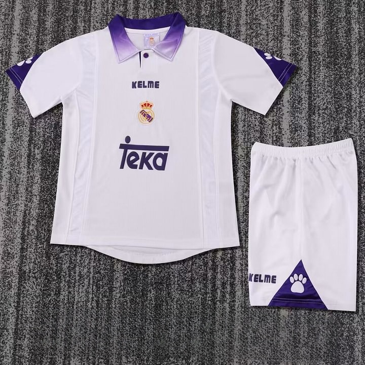 1997/1998 Retro Real Madrid Home Football Shirt Kids Size 1:1 Thai Quality