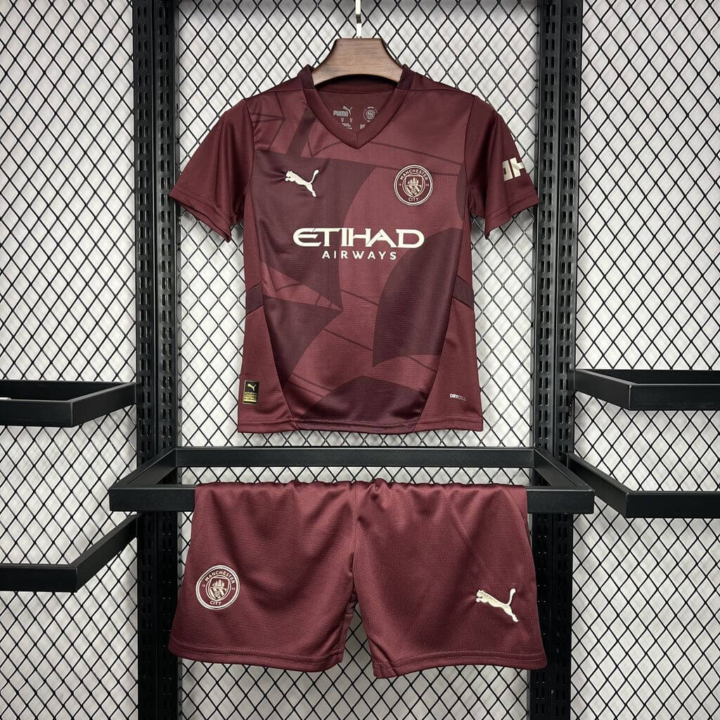 2024/2025 Manchester City Third Away Football Shirt Kids Size 1:1 Thai Quality