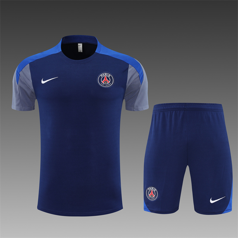 2025/2026 Paris Saint-Germain Training Wear Blue Set Shirt 1:1 Thai Quality