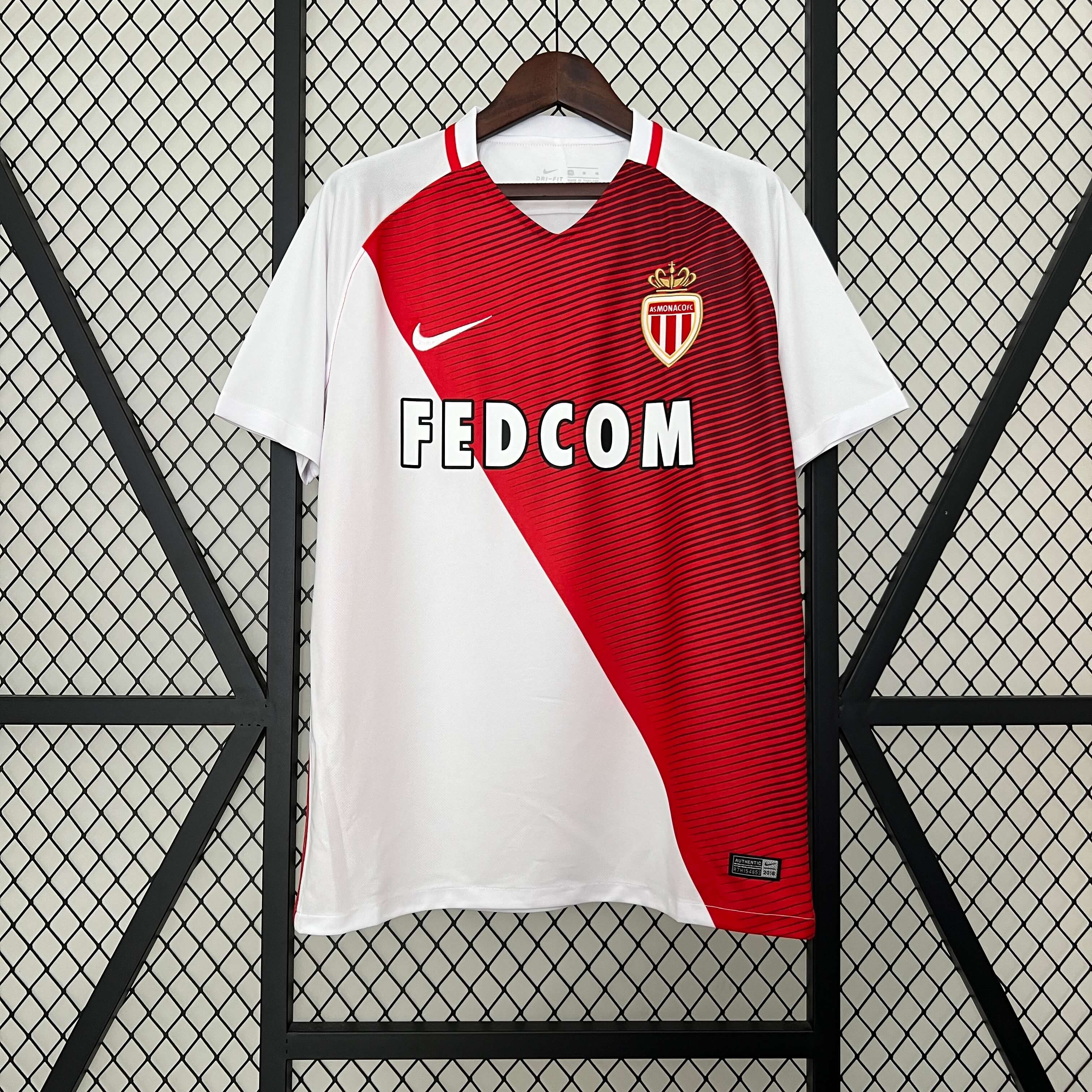 2016/2017 Retro AS Monaco Home Football Shirt 1:1 Thai Quality