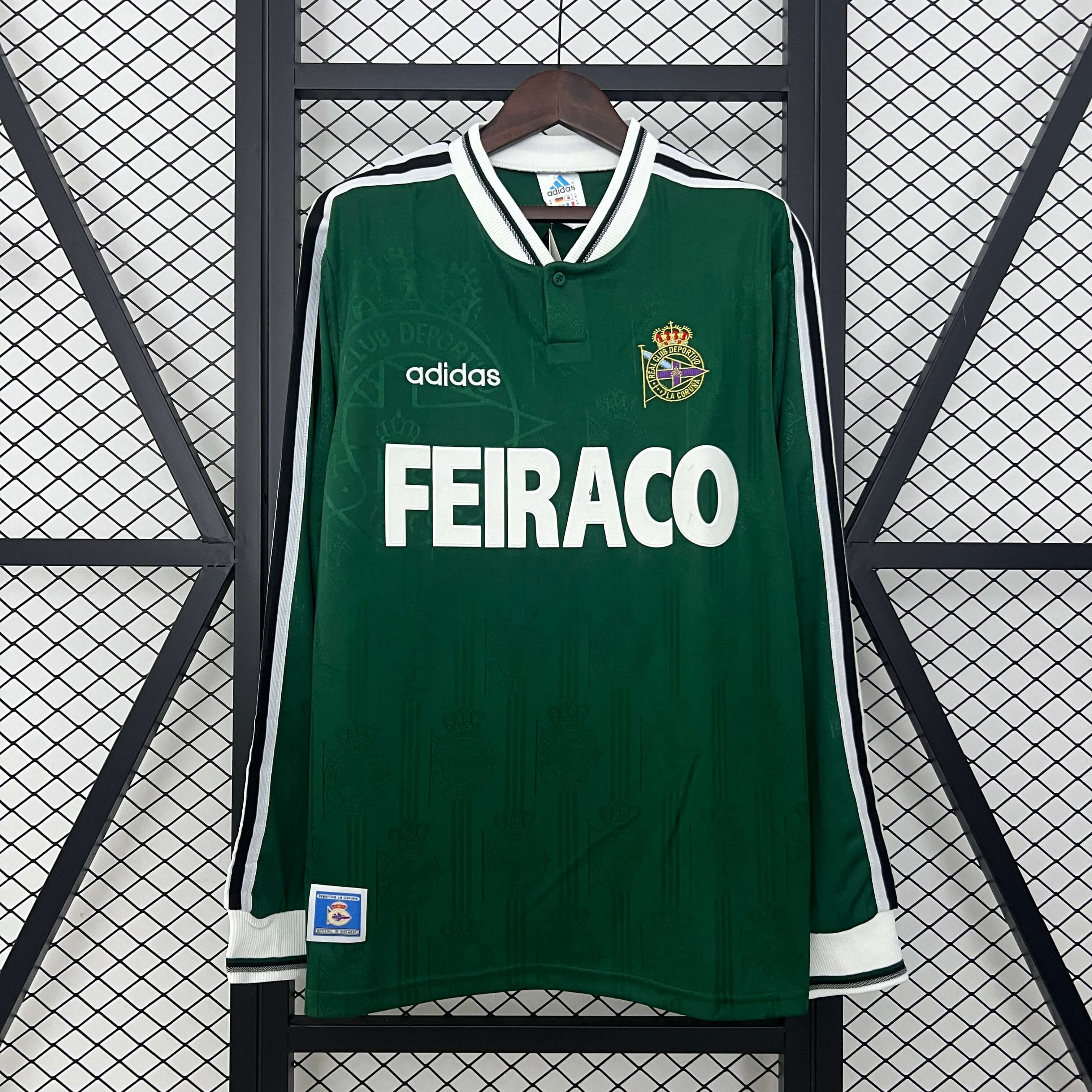 1999/2000 Retro Long Sleeve Deportivo de La Coruna Away Football Shirt 1:1 Thai Quality