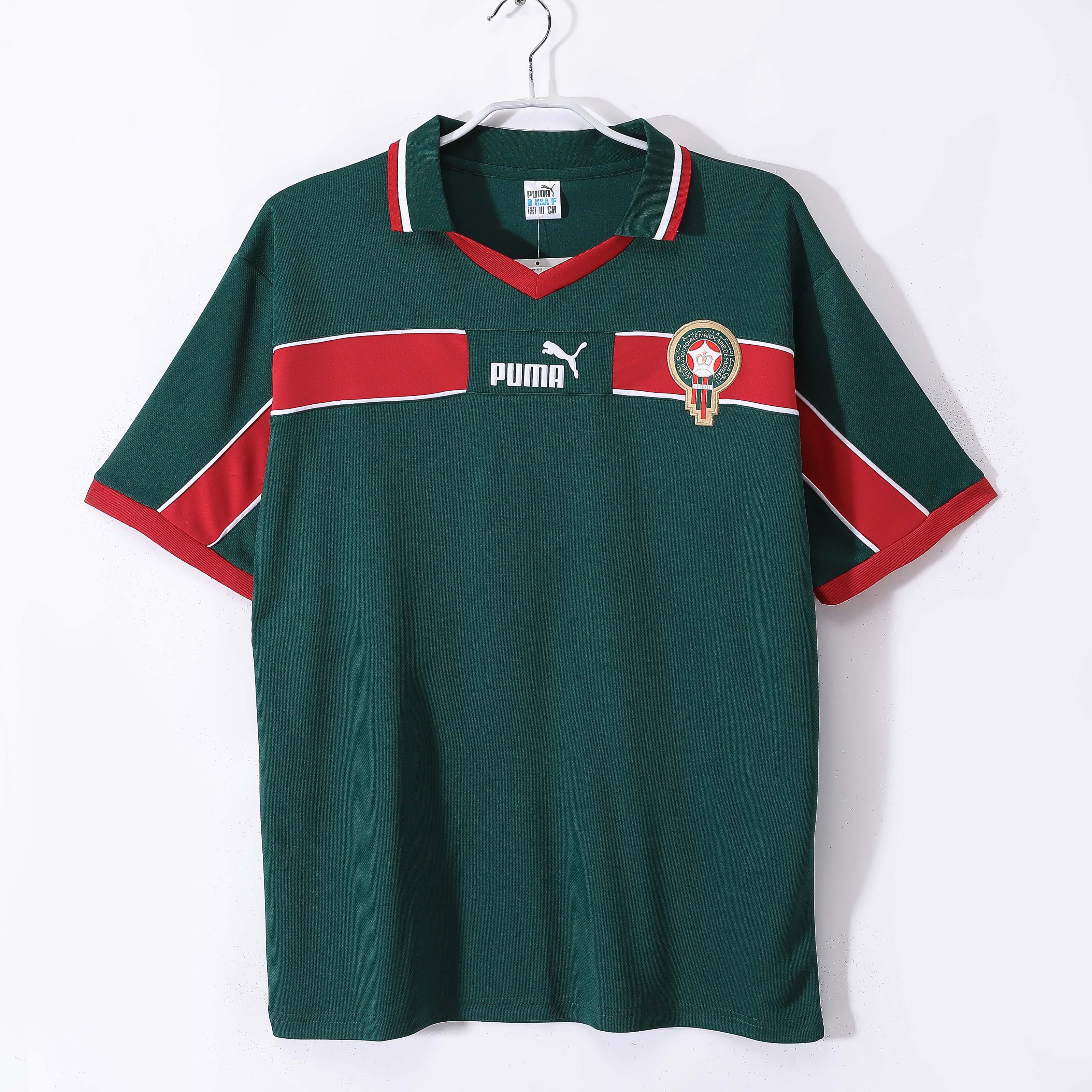 1998 Retro Morocco Home Football Shirt 1:1 Thai Quality