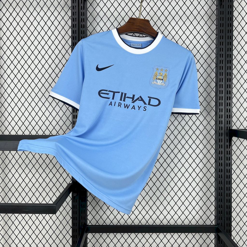 2013/2014 Retro Manchester City Home Football Shirt 1:1 Thai Quality
