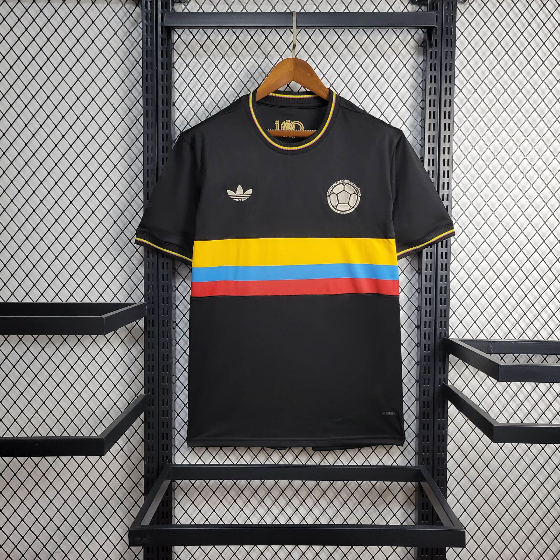 2024 Colombia 100th Anniversary Black Football Shirt 1:1 Thai Quality