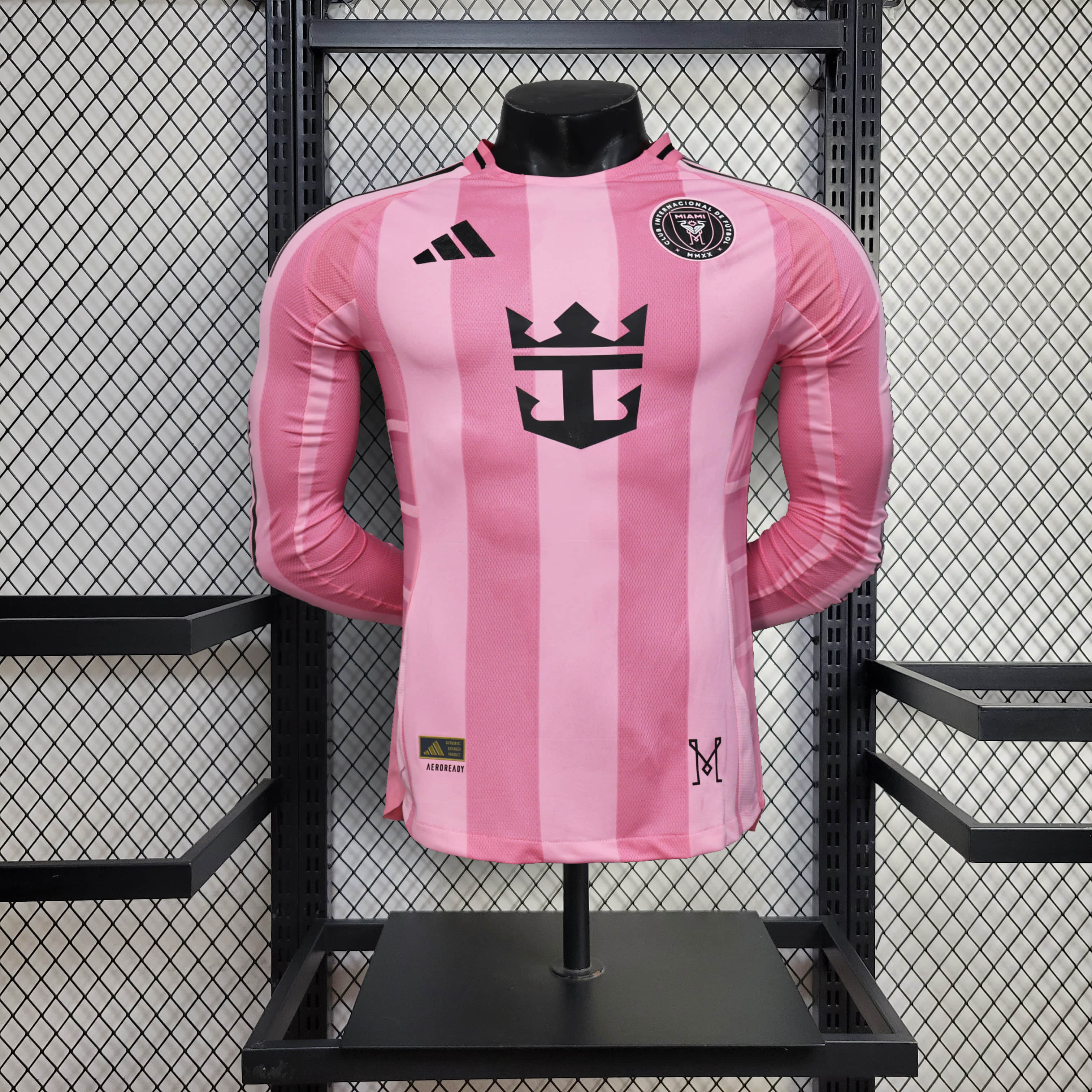 2025/2026 Long Sleeve Player Version Inter Miami Home Football Shirt 1:1 Thai Quality
