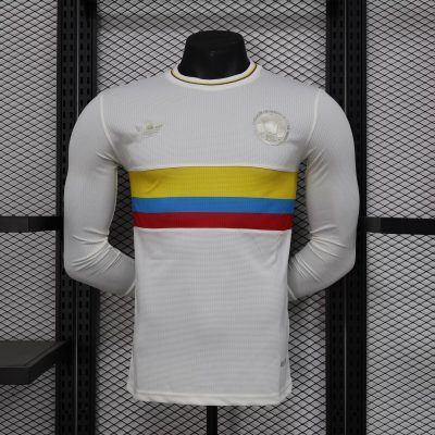 2024 Long Sleeve Player Version Colombia 100th Anniversary Football Shirt 1:1 Thai Quality