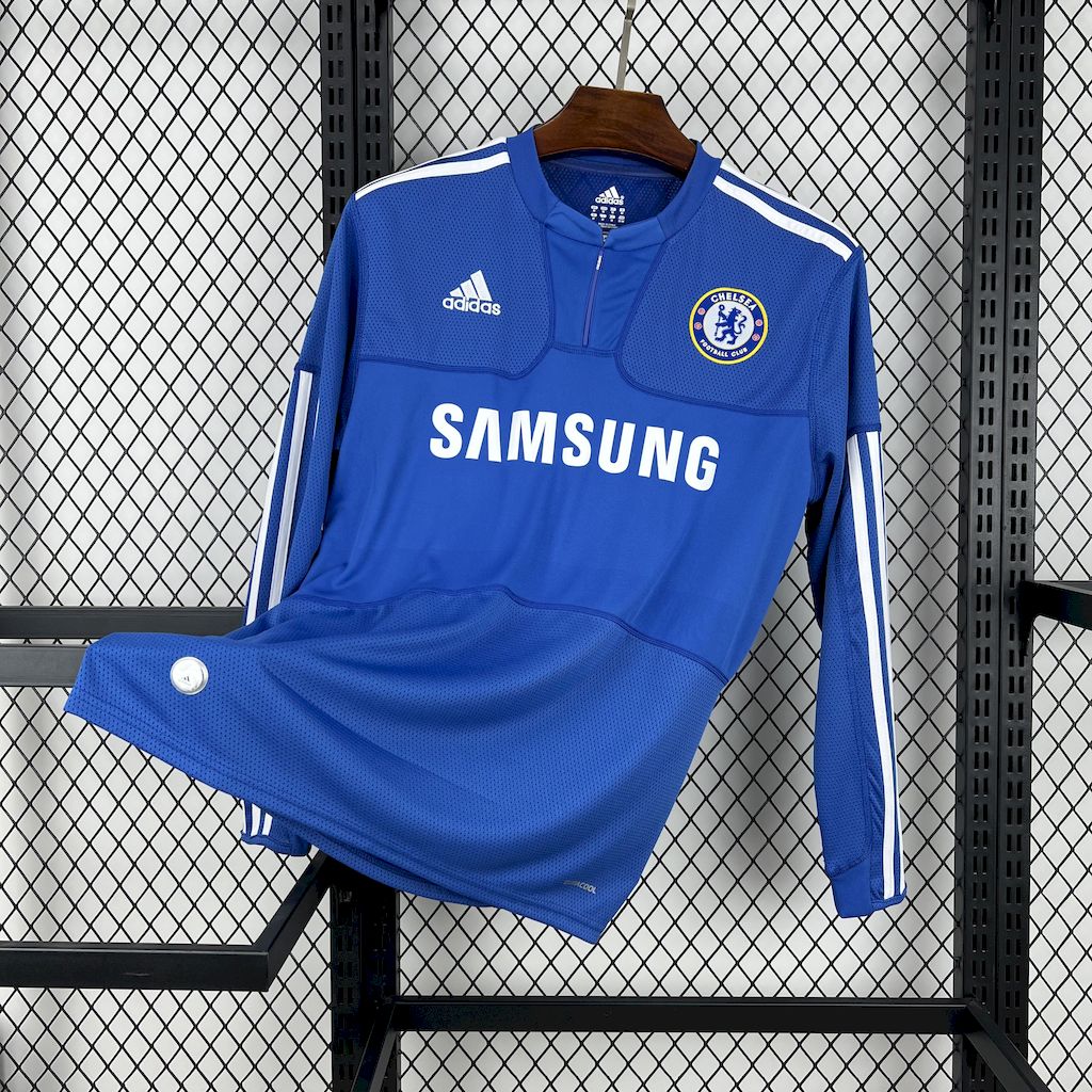 2009/2010 Retro Long Sleeve Chelsea Home Football Shirt 1:1 Thai Quality