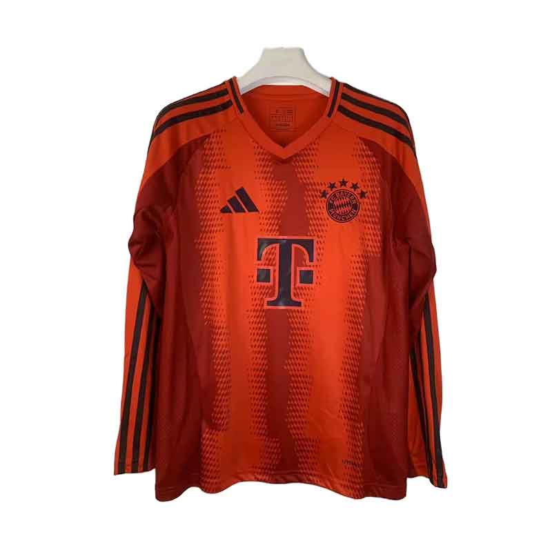 2024/2025 Long Sleeve Bayern Munchen Home Football Shirt 1:1 Thai Quality