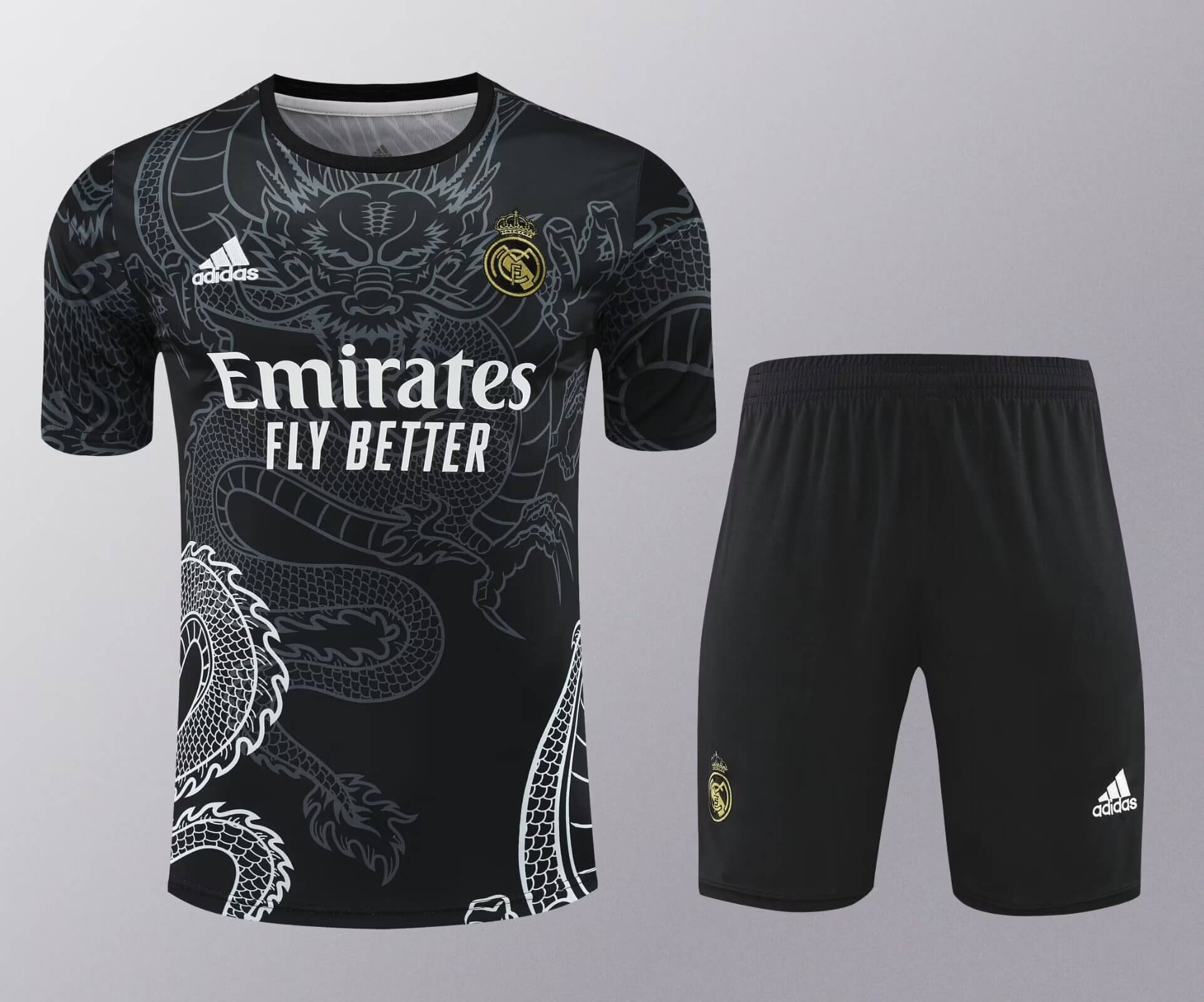 2024/2025 Real Madrid Training Wear Black Suit Shirt 1:1 Thai Quality