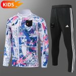 2024 Japan Half-Pull Training Suit White Football Shirt Kids Size