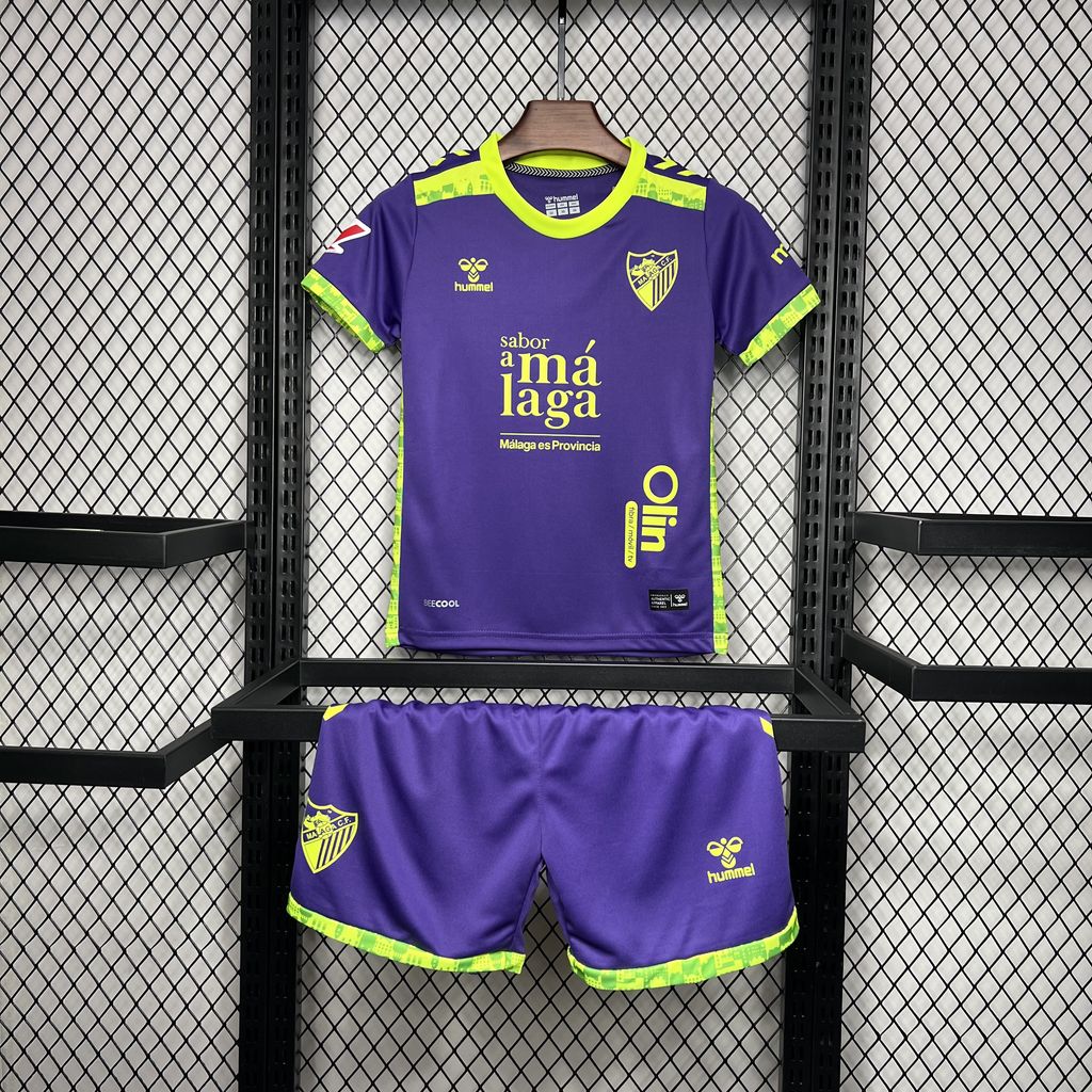 2024/2025 Malaga Away Football Shirt Kids Size 1:1 Thai Quality