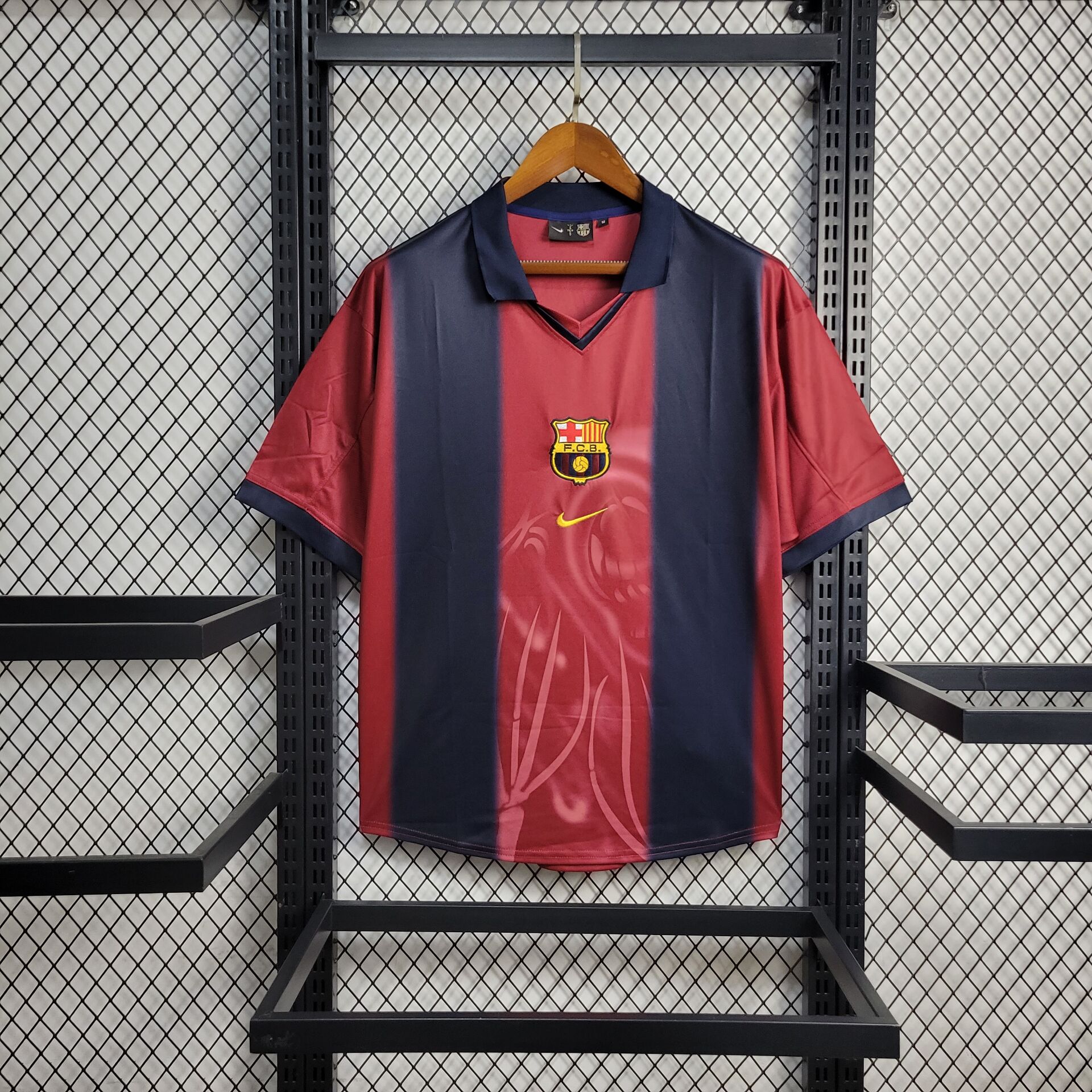2000/2001 Retro Barcelona x Cactus Jack Skeleton Remake Football Shirt 1:1 Thai Quality