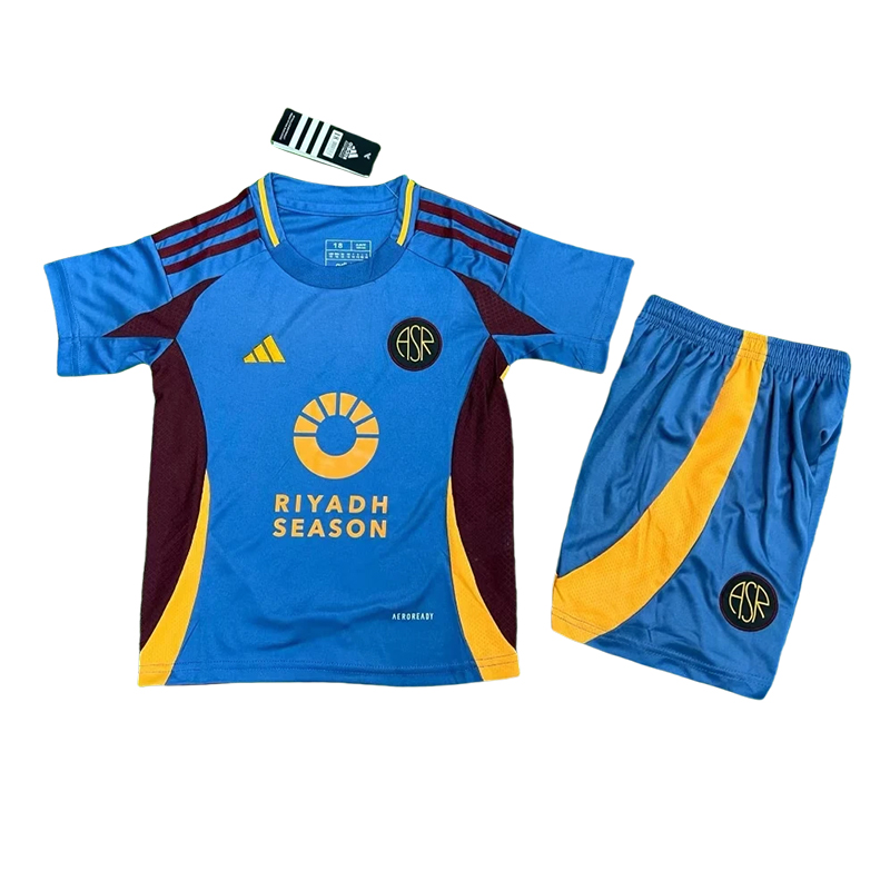 2024/2025 AS Roma Third Away Football Shirt Kids Size 1:1 Thai Quality