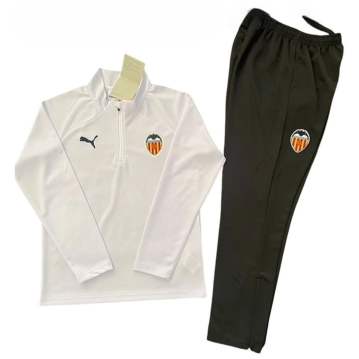 2024/2025 Valencia Half-Pull Training Wear Black Football Shirt