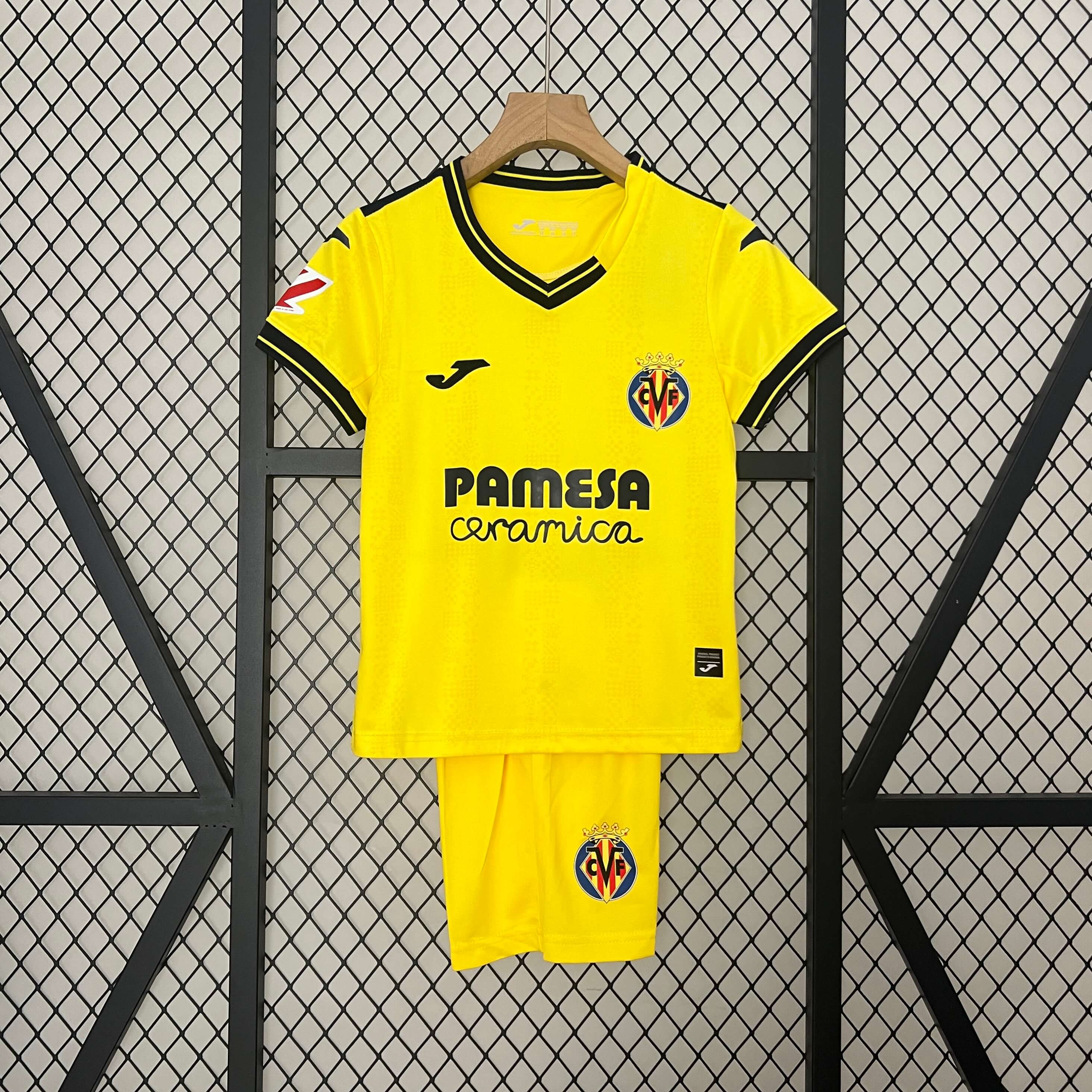 2024/2025 Villarreal Home Football Shirt Kids Size 1:1 Thai Quality