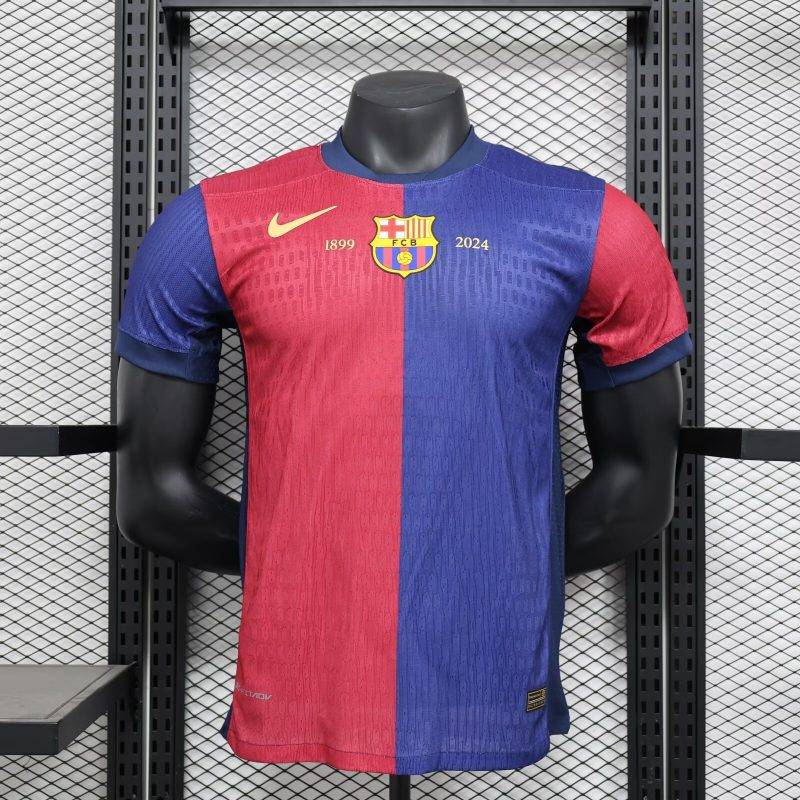 2024/2025 Player Version Barcelona Home 125th Anniversary Football Shirt 1:1 Thai Quality