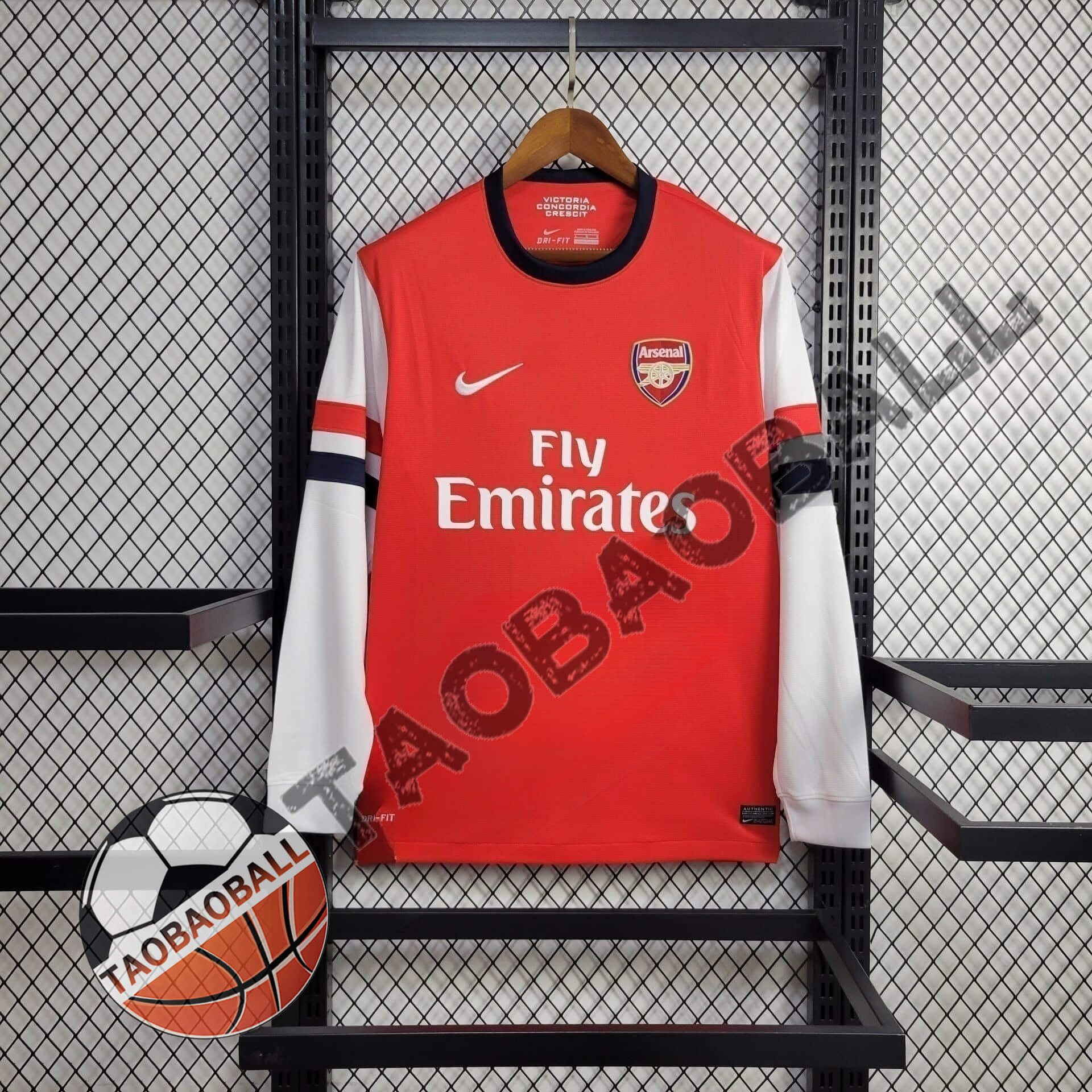 2012/2013 Long Sleeve Retro Arsenal Home Football Shirt 1:1 Thai Quality