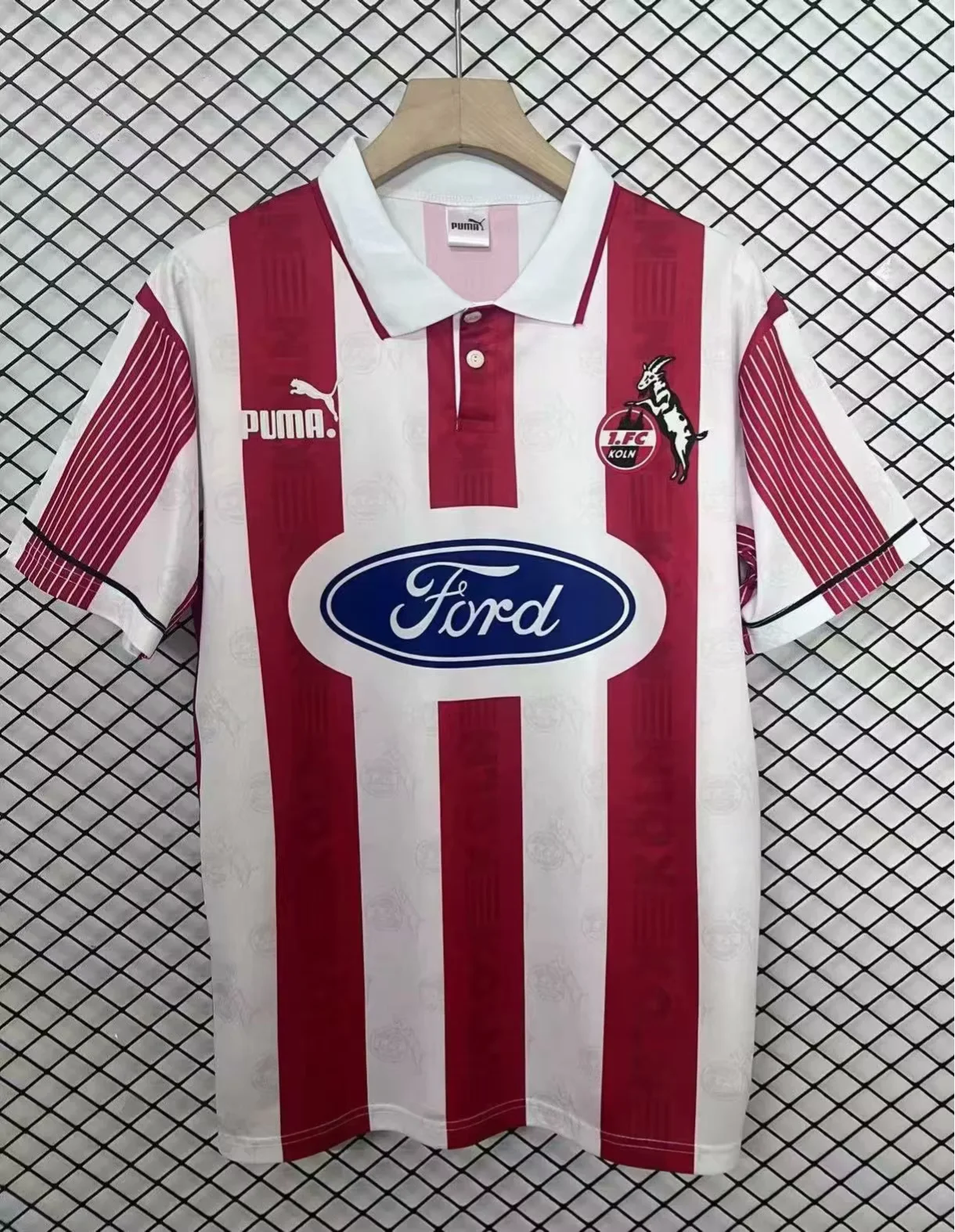 1995/1996 Retro FC Köln Home Football Shirt 1:1 Thai Quality