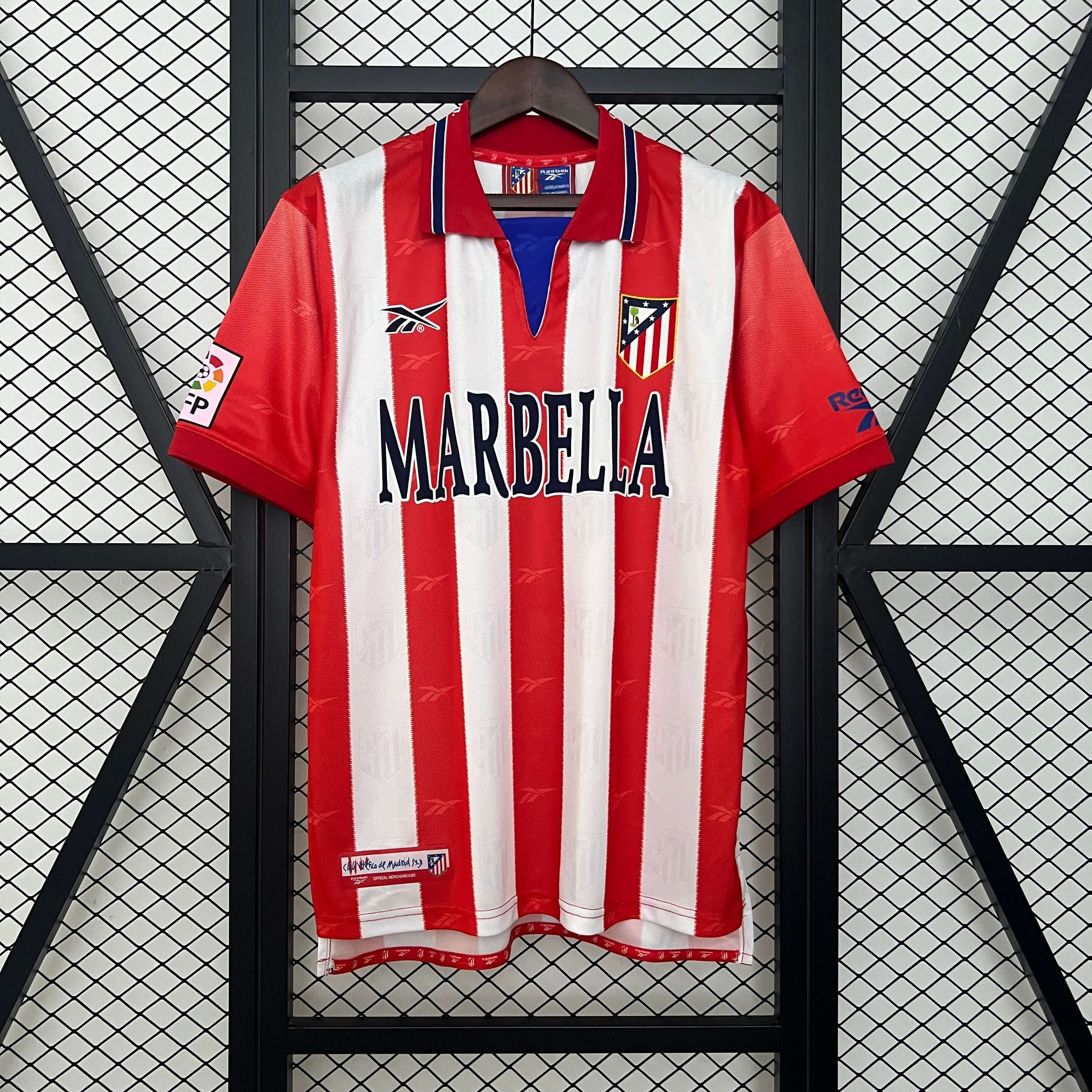 1998/1999 Retro Atletico Madrid Home Football Shirt 1:1 Thai Quality