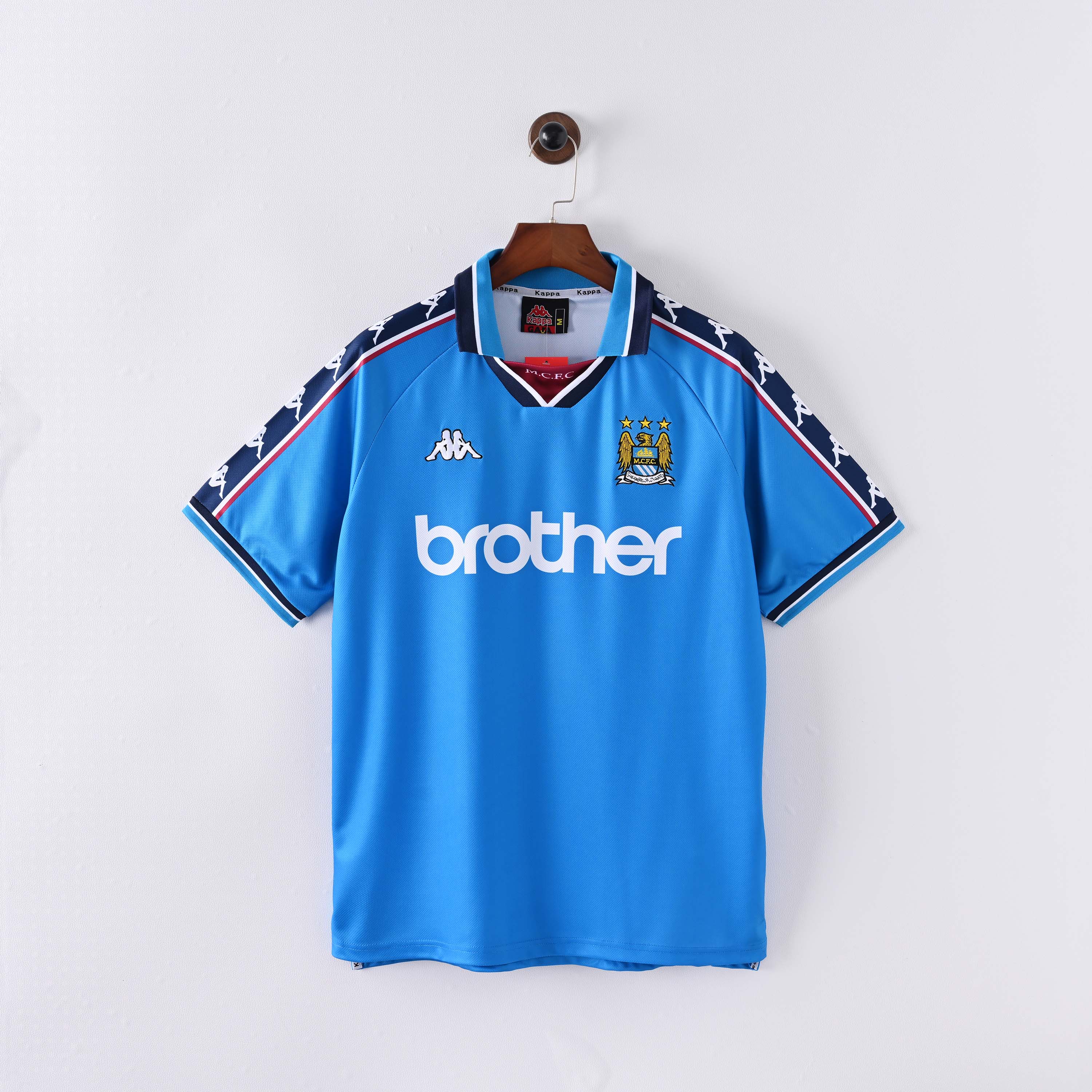 1997/1998 Retro Manchester City Home Football Shirt 1:1 Thai Quality