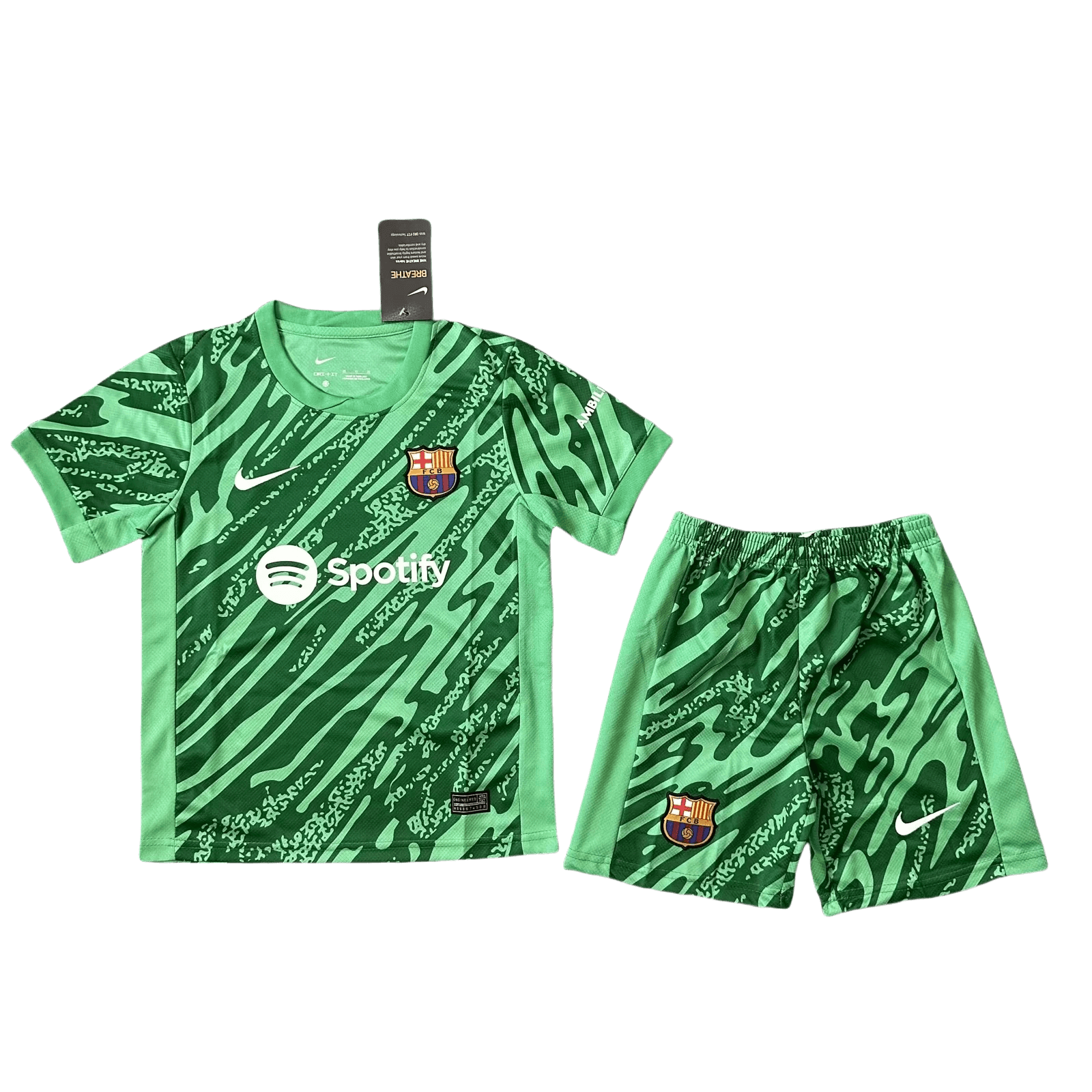 2024/2025 Barcelona Green Football Shirt Kids Size 1:1 Thai Quality
