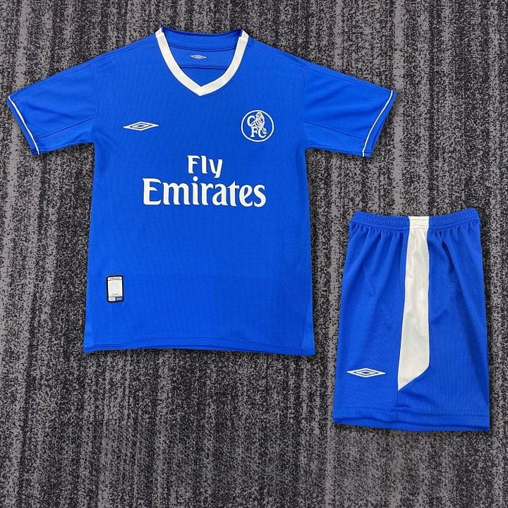2003/2005 Retro Chelsea Home Football Shirt Kids Size 1:1 Thai Quality