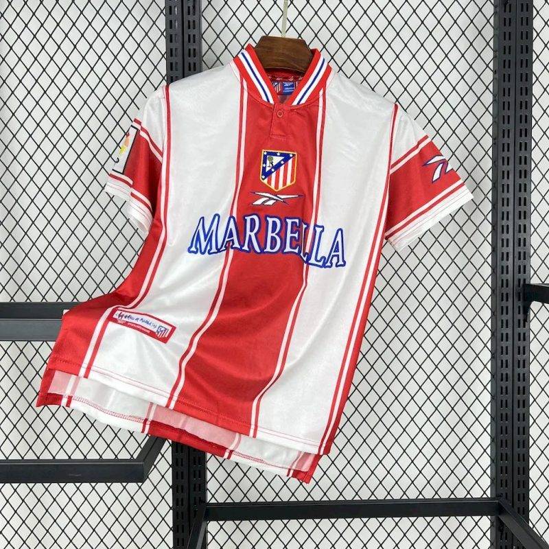 1999/2000 Retro Atletico Madrid Home Football Shirt 1:1 Thai Quality