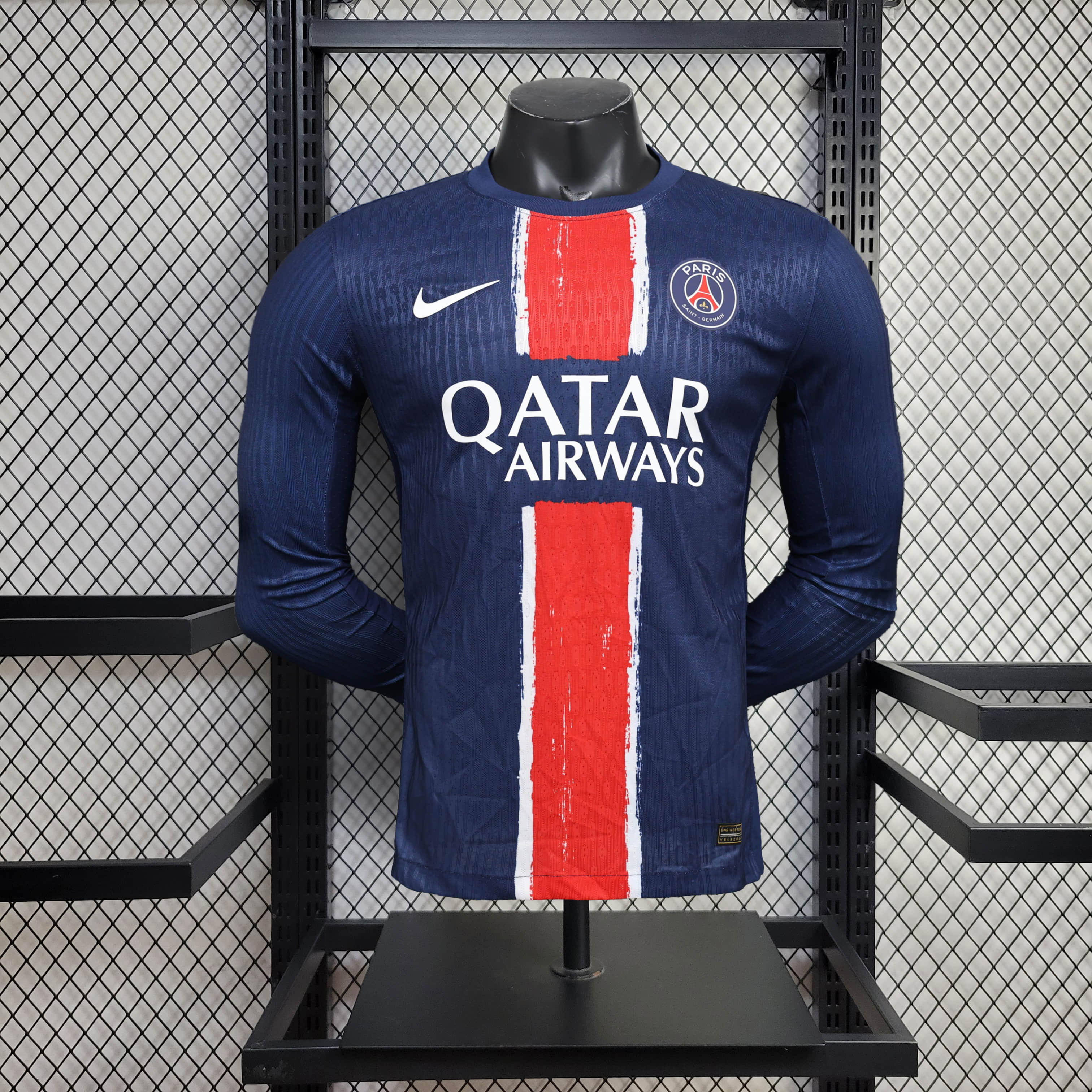 2024/2025 Player Version Long Sleeve Paris Saint-Germain Home Football Shirt 1:1 Thai Quality