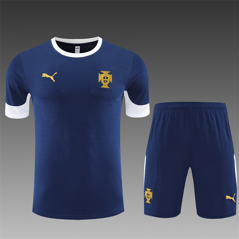 dd72c2082a2caf1af0a01e46700dd329 2025/2026 Portugal Training Wear Blue Set Shirt 1:1 Thai Quality