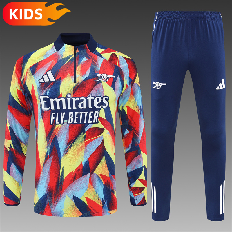 2025/2026 Arsenal Half-Pull Training Wear Football Shirt Kids Size