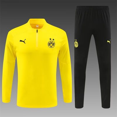 2024/2025 Dortmund Half-Pull Training Wear Yellow Football Shirt