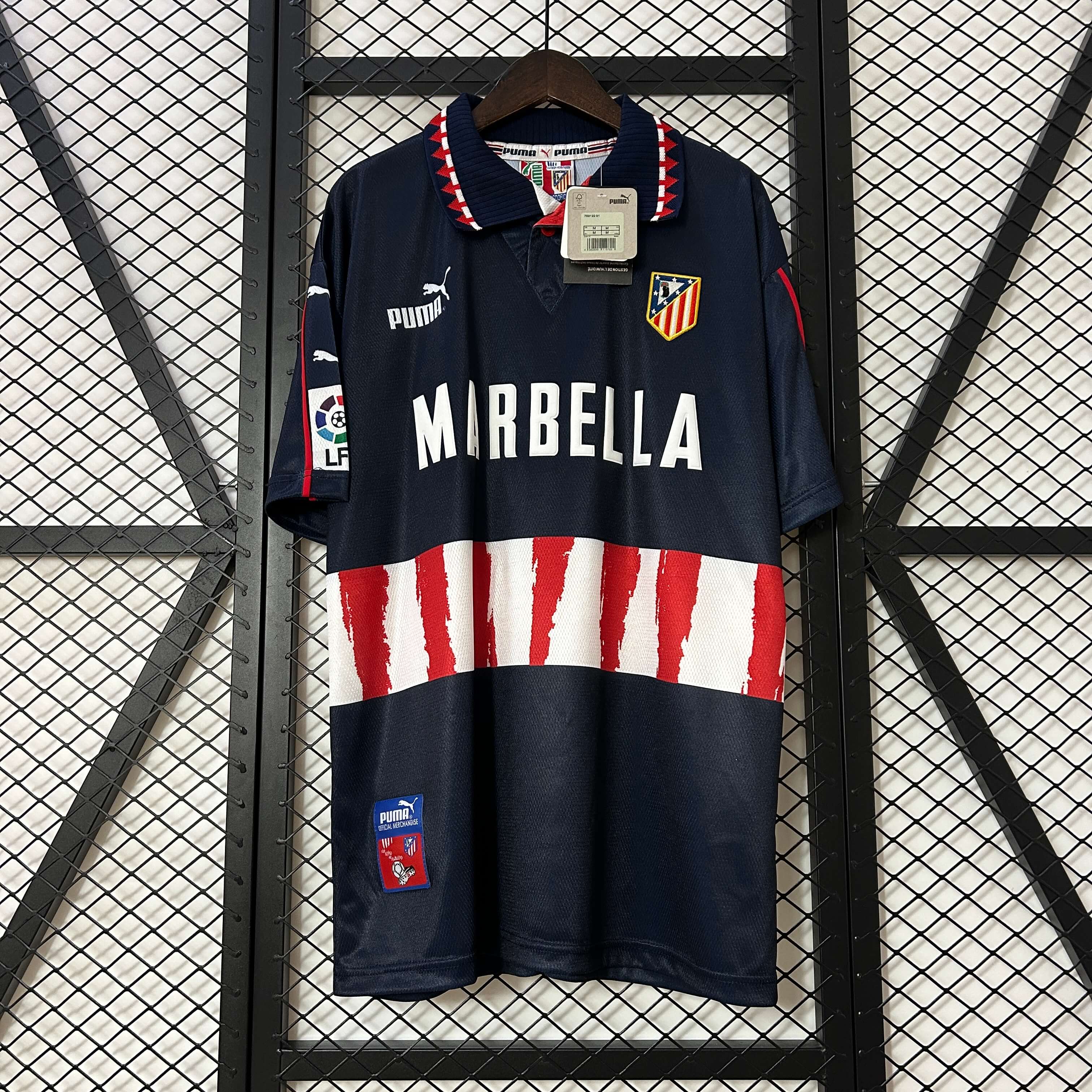 1997/1998 Retro Atletico Madrid Away Football Shirt 1:1 Thai Quality