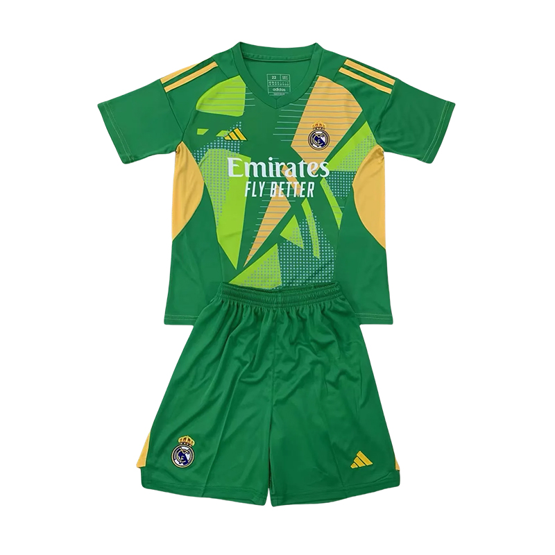 2024/2025 Real Madrid Goalkeeper Football Shirt Kids Size 1:1 Thai Quality