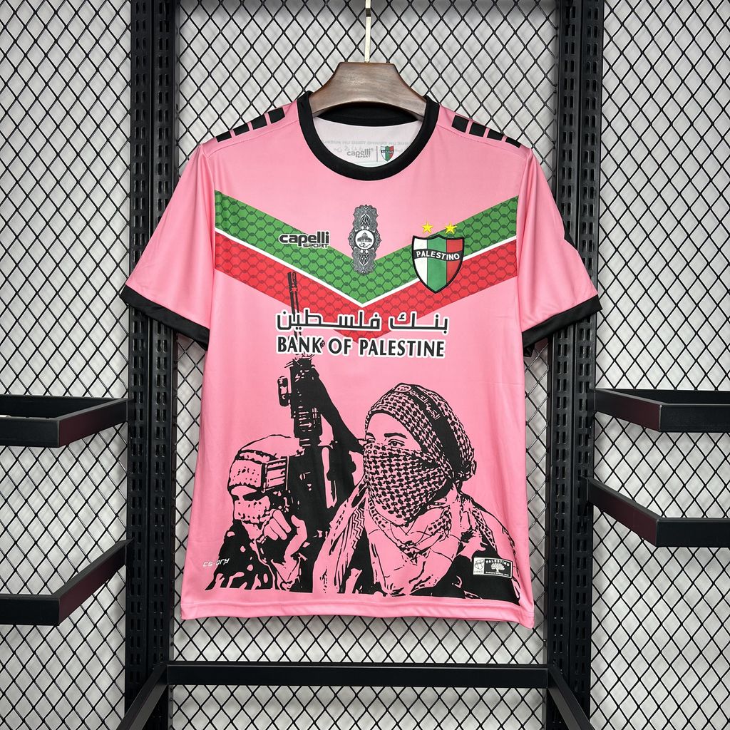 2024 Club Deportivo Palestino Special Edition Pink Football Shirt 1:1 Thai Quality