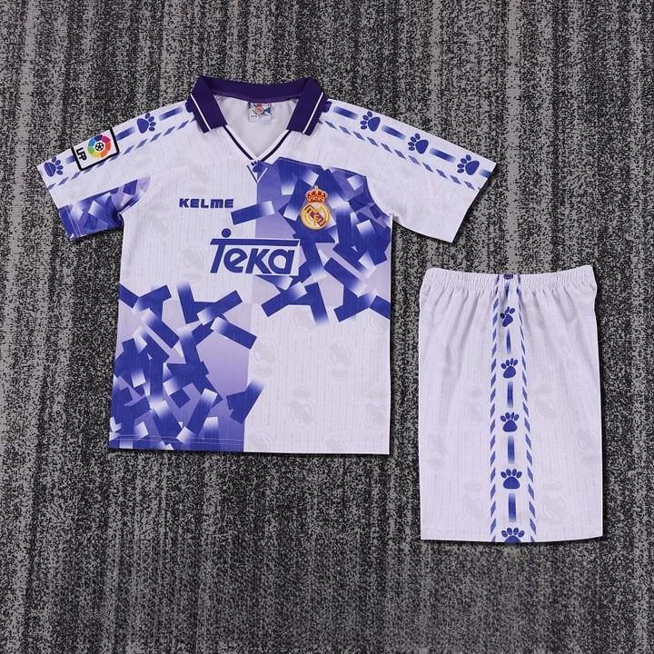 1996/1997 Retro Real Madrid Third Away Football Shirt Kids Size 1:1 Thai Quality