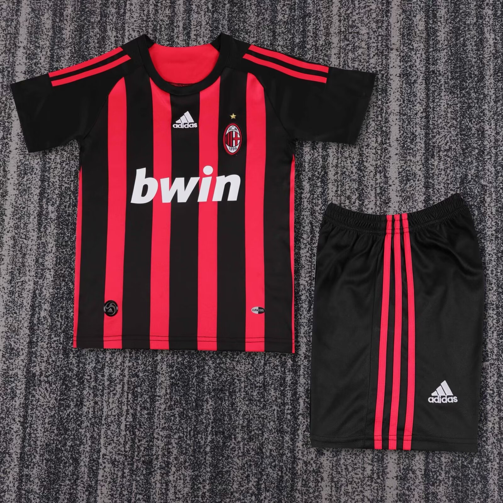 2008/2009 Retro AC Milan Home Football Shirt Kids Size 1:1 Thai Quality