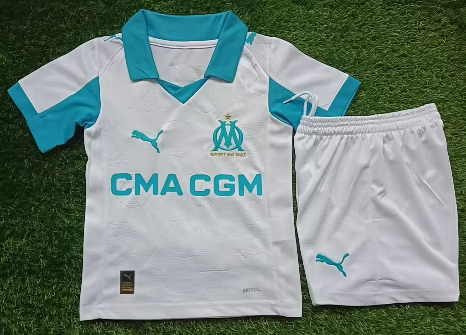 2025/2026 Olympique Marseille Home Football Shirt Kids Size 1:1 Thai Quality