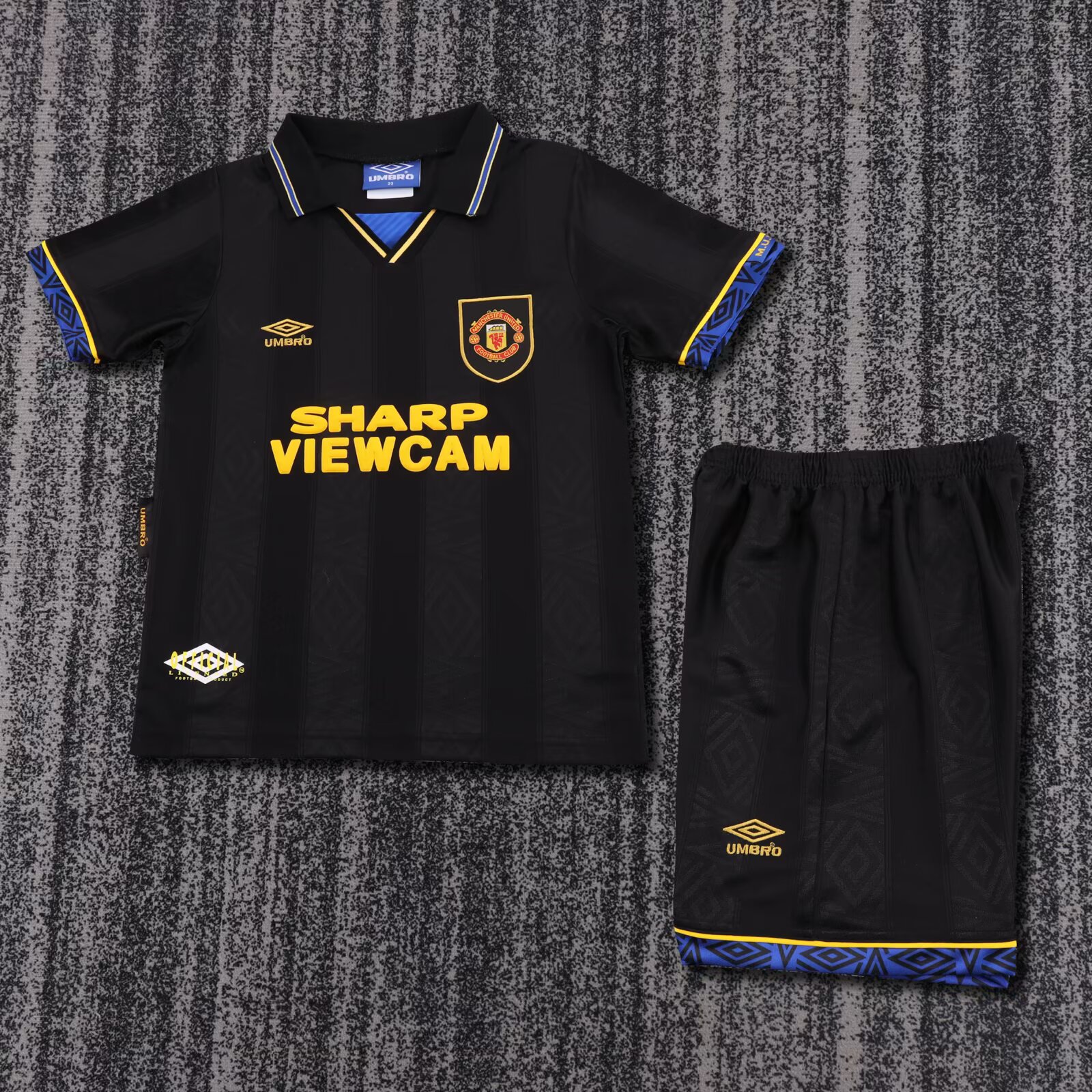 1993/1994 Retro Manchester United Away Football Shirt Kids Size 1:1 Thai Quality