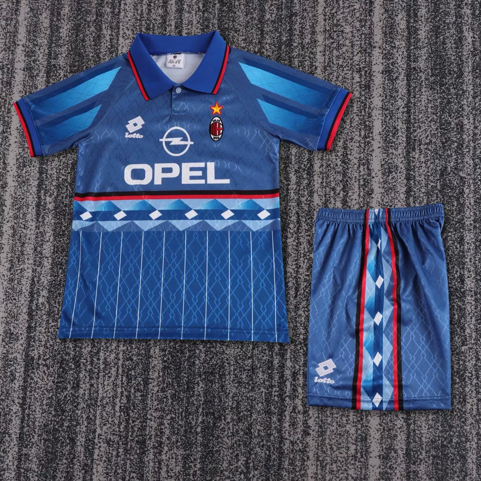 1995/1996 Retro AC Milan Away Football Shirt Kids Size 1:1 Thai Quality