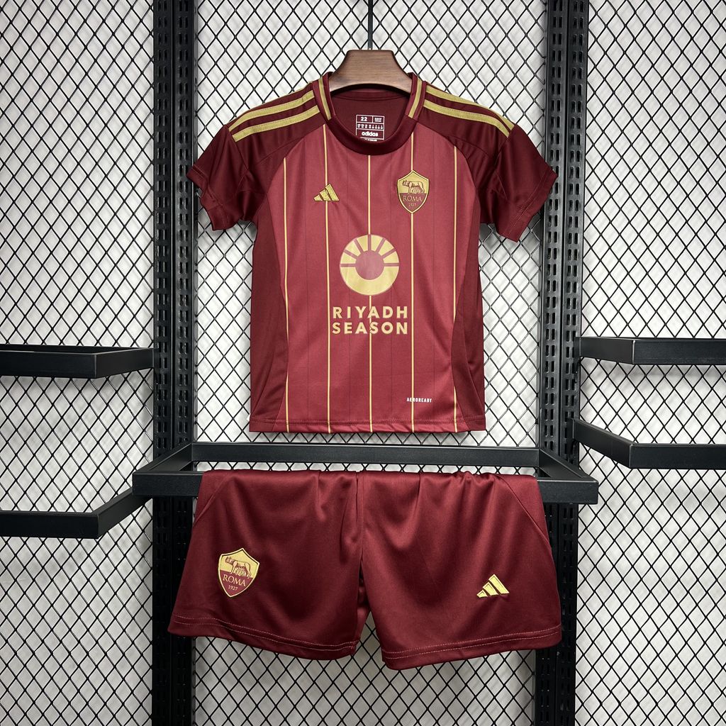 2024/2025 AS Roma Home Football Shirt Kids Size 1:1 Thai Quality