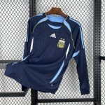 2006/2007 Retro Long Sleeve Argentina Away Football Shirt 1:1 Thai Quality