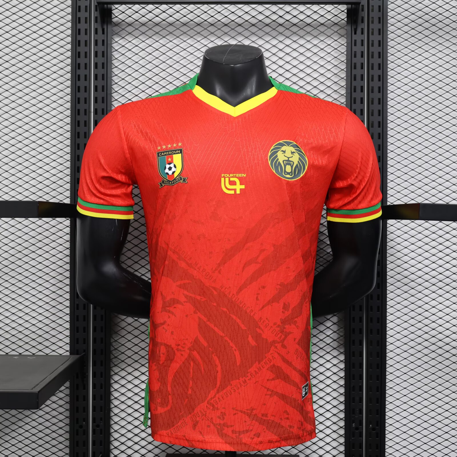 2025 Player Version Cameroon Red Football Shirt 1:1 Thai Quality