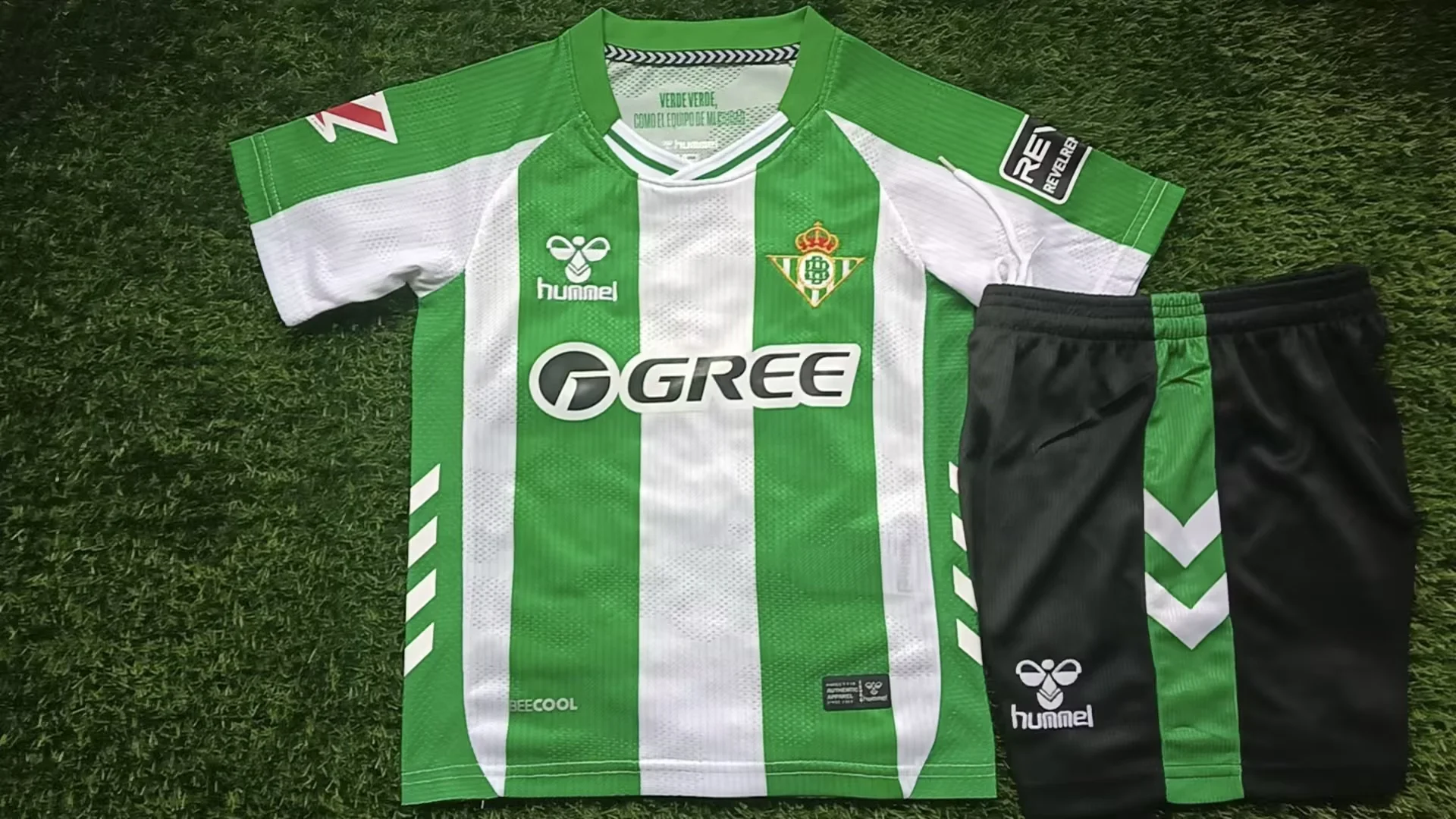2025/2026 Real Betis Home Football Shirt Kids Size 1:1 Thai Quality