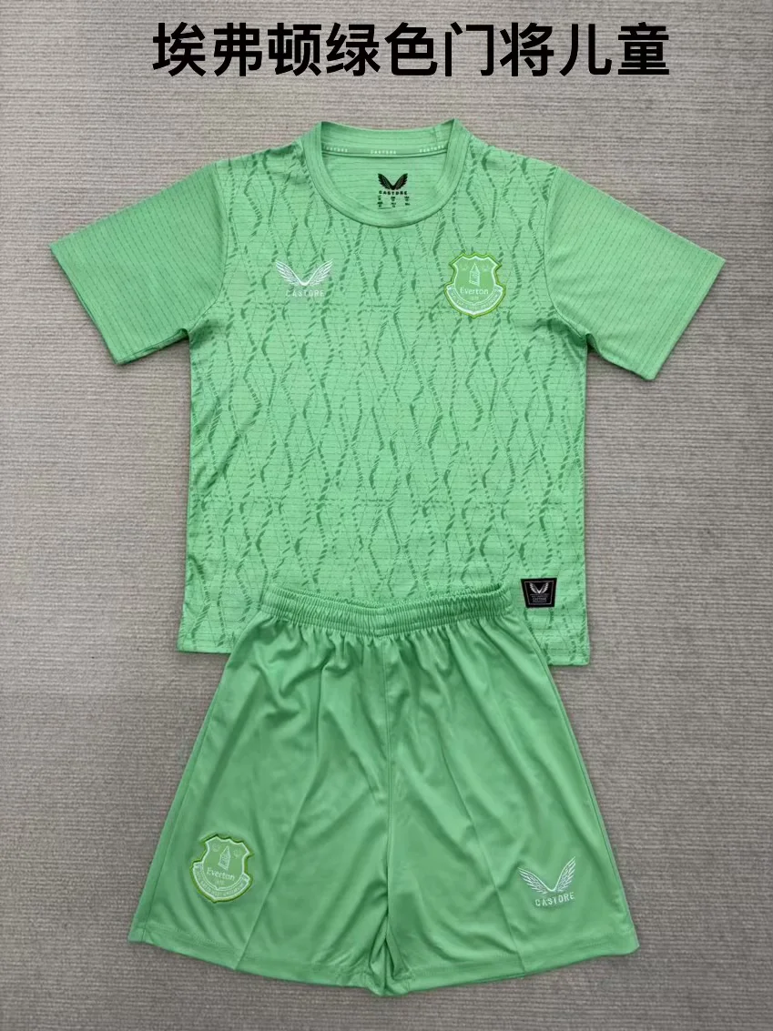 2025/2026 Everton Goalkeeper Football Shirt Kids Size 1:1 Thai Quality