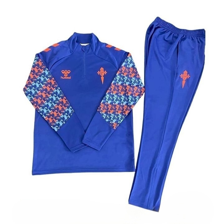 2024/2025 Celta Vigo Half-Pull Training Wear Blue Football Shirt