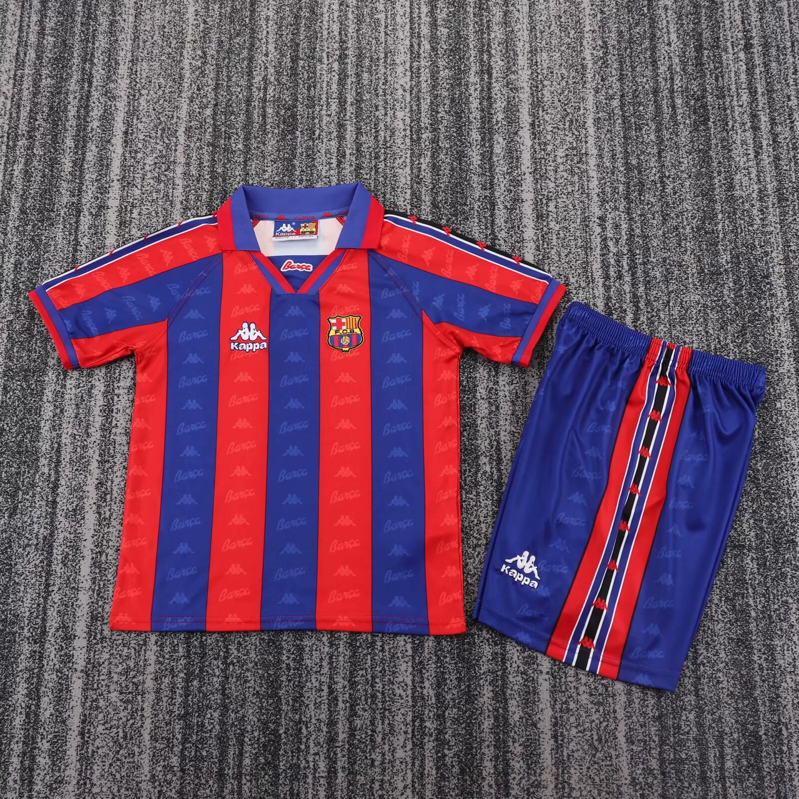 1996/1997 Retro Barcelona Home Football Shirt Kids Size 1:1 Thai Quality
