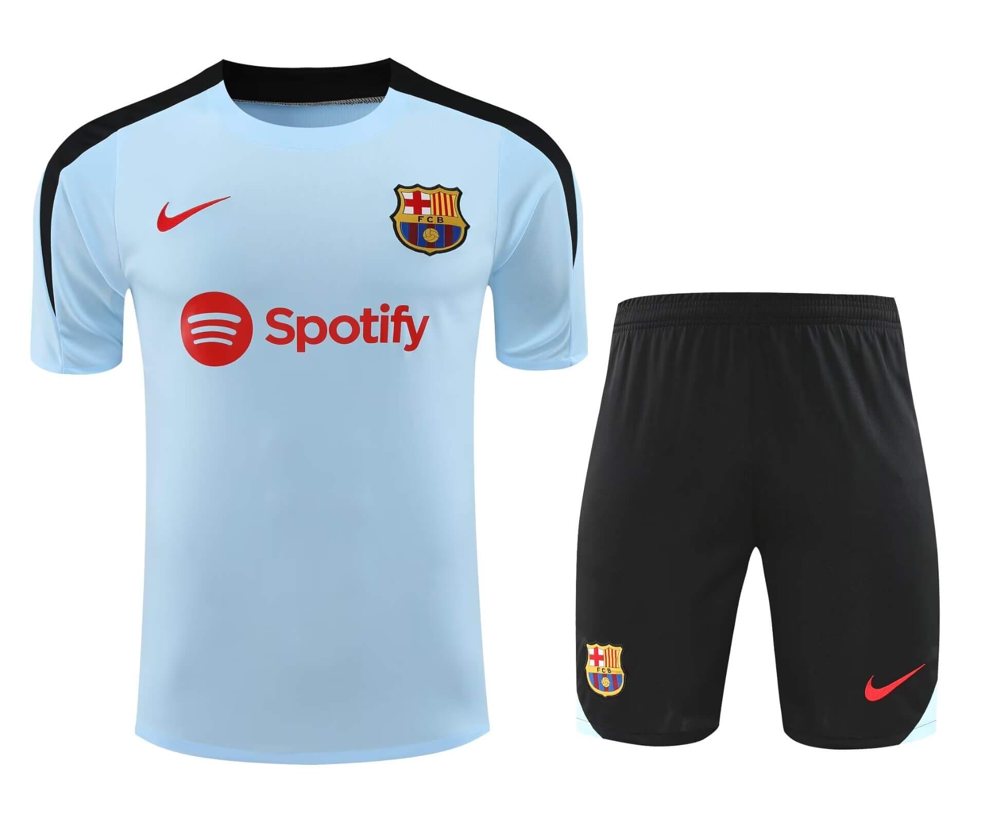 2024/2025 Barcelona Training Wear Blue Suit Shirt 1:1 Thai Quality