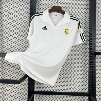 2001/2002 Retro Real Madrid Home Football Shirt 1:1 Thai Quality